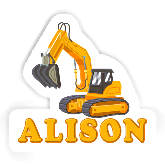 Sticker Excavator Alison Image