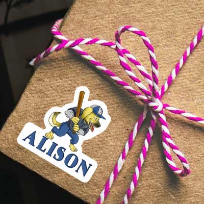 Baseball-Hund Aufkleber Alison Gift package Image