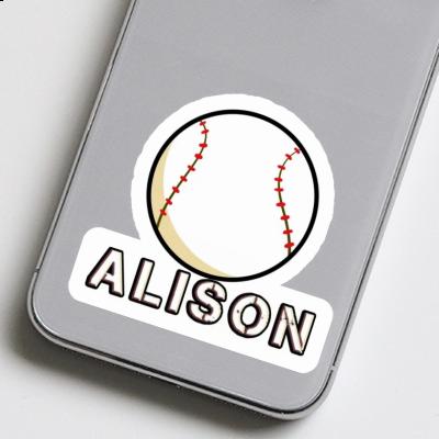 Alison Sticker Baseball Ball Gift package Image