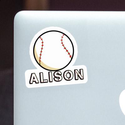 Baseball Ball Sticker Alison Gift package Image