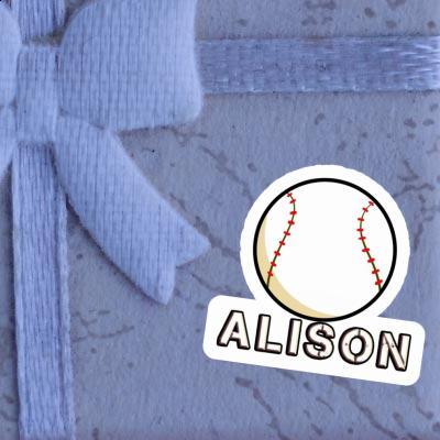 Alison Sticker Baseball Ball Gift package Image