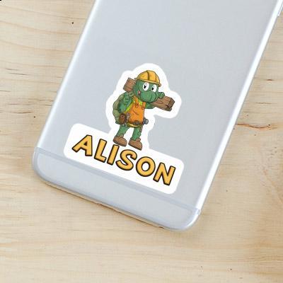 Sticker Alison Construction worker Laptop Image