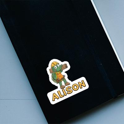 Sticker Alison Construction worker Gift package Image