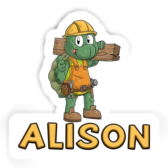 Sticker Alison Construction worker Image