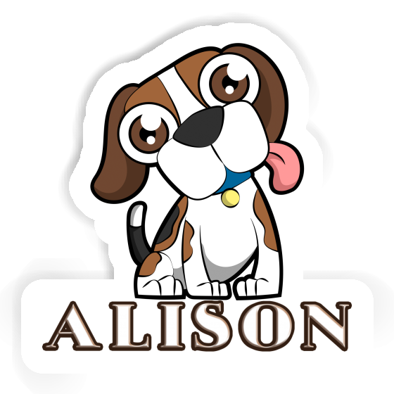 Alison Sticker Beagle Gift package Image