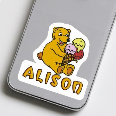 Sticker Alison Bear Gift package Image