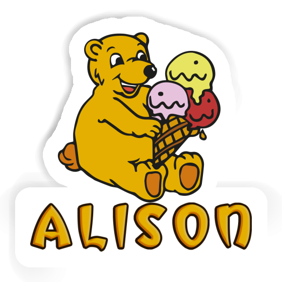 Sticker Alison Bear Laptop Image