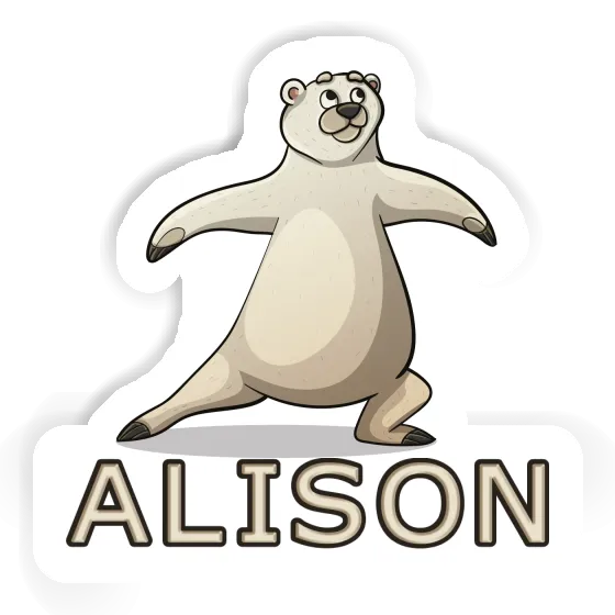 Alison Sticker Bear Notebook Image