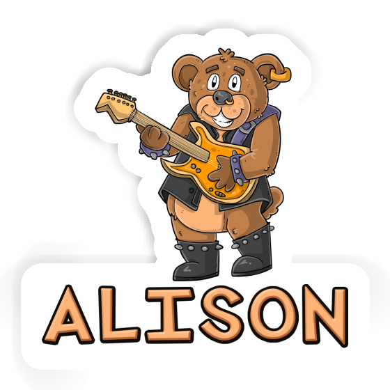 Sticker Rocker Bear Alison Notebook Image