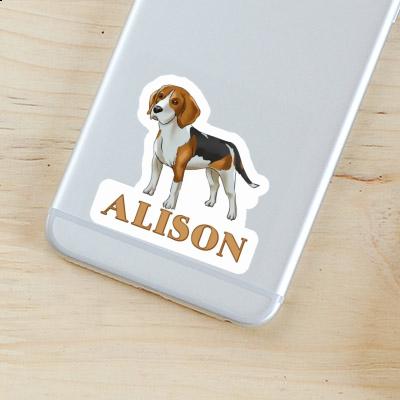 Alison Autocollant Beagle Notebook Image