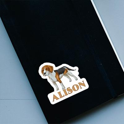 Alison Sticker Beagle Notebook Image