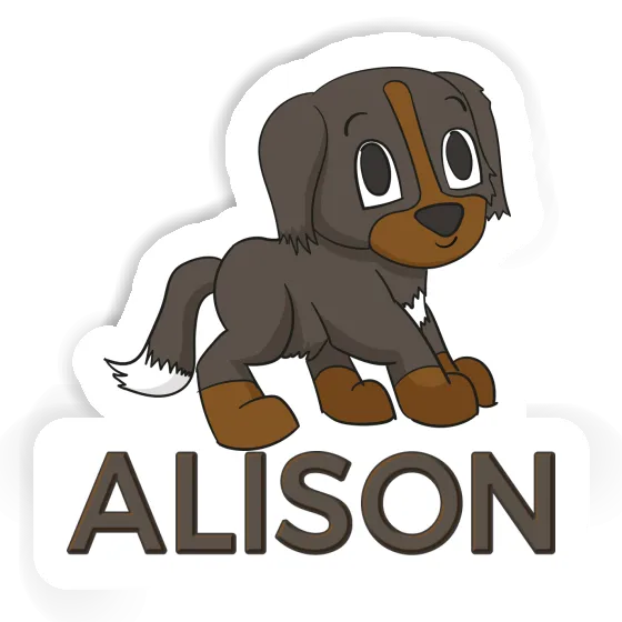 Alison Sticker Bernese Dog Image