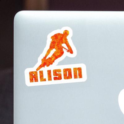 Sticker Alison Biker Laptop Image