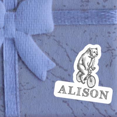 Autocollant Alison Cycliste Laptop Image