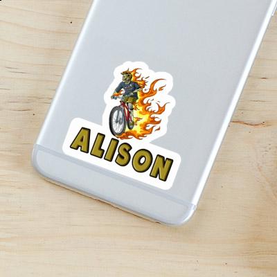 Alison Sticker Freeride Biker Notebook Image