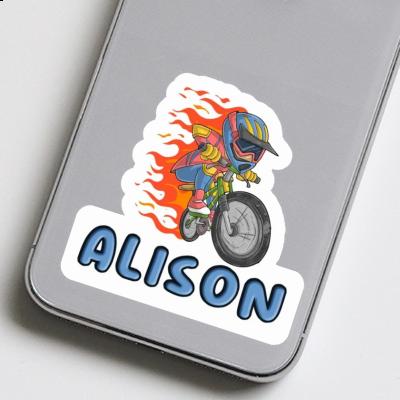 Sticker Alison Freeride Biker Notebook Image