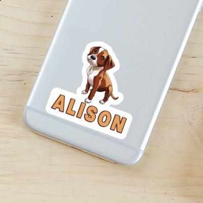 Boxer Sticker Alison Notebook Image