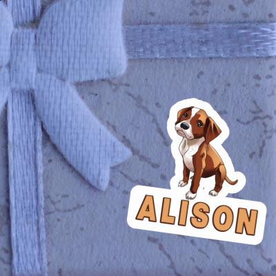 Boxer Sticker Alison Image