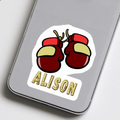 Boxing Glove Sticker Alison Notebook Image