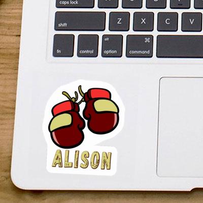 Alison Autocollant Gant de boxe Laptop Image