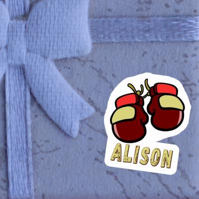 Alison Autocollant Gant de boxe Image