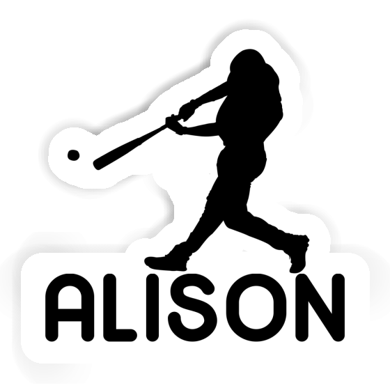 Sticker Baseballspieler Alison Gift package Image