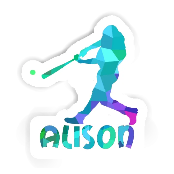 Aufkleber Baseballspieler Alison Gift package Image