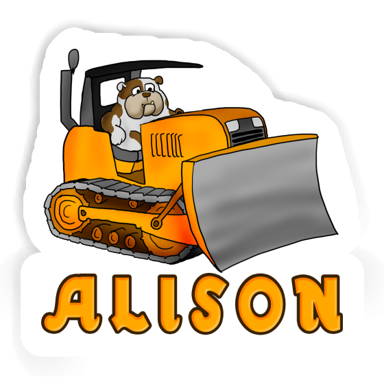 Alison Sticker Bulldozer Laptop Image