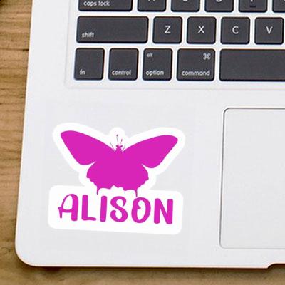 Papillon Autocollant Alison Laptop Image