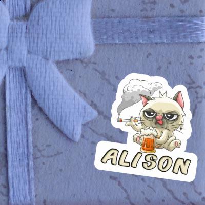 Autocollant Bad Cat Alison Notebook Image