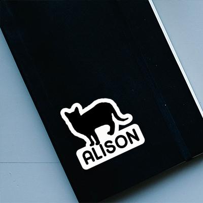 Chat Autocollant Alison Notebook Image