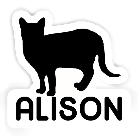 Chat Autocollant Alison Image