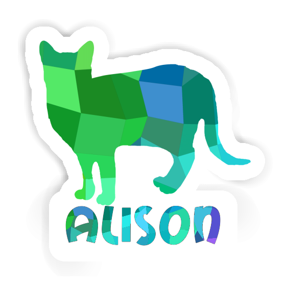 Sticker Alison Cat Laptop Image