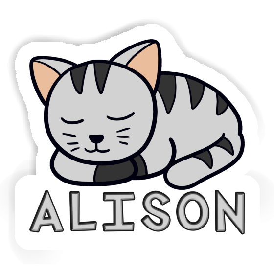 Alison Sticker Cat Notebook Image