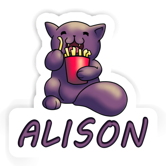 Autocollant Alison Chat-frites Image