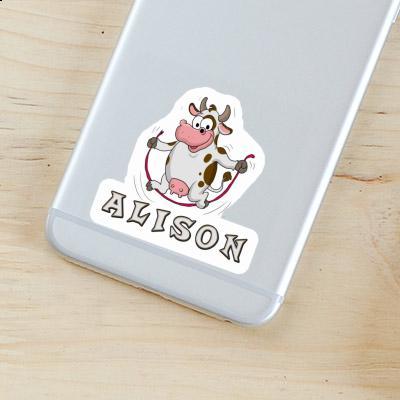 Sticker Fitness Cow Alison Image