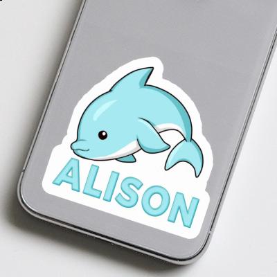 Dolphin Sticker Alison Laptop Image