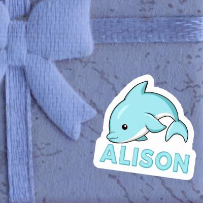 Dolphin Sticker Alison Notebook Image