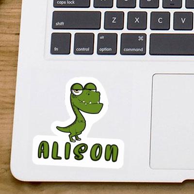 Dinosaure Autocollant Alison Laptop Image