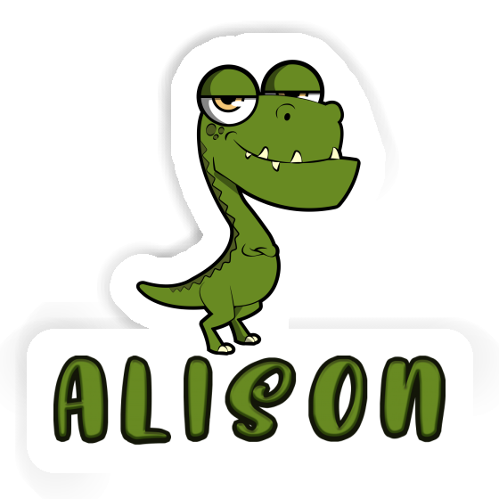 Alison Sticker Dinosaur Laptop Image