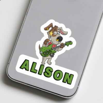 Guitarist Sticker Alison Notebook Image