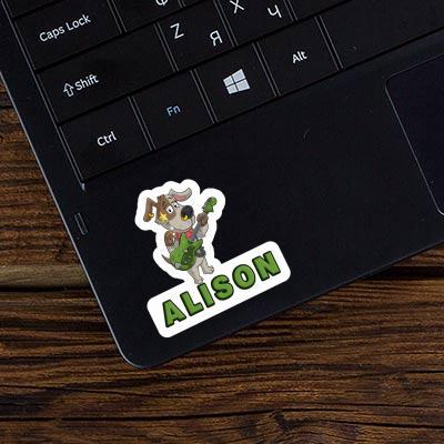 Guitarist Sticker Alison Laptop Image