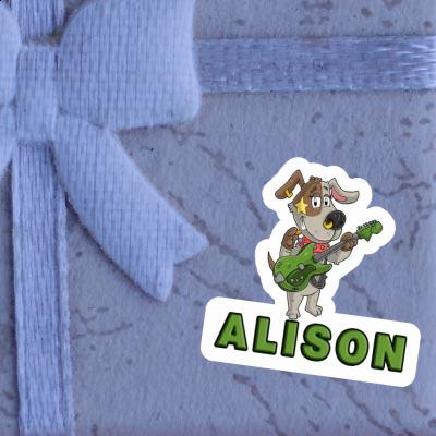 Guitarist Sticker Alison Image