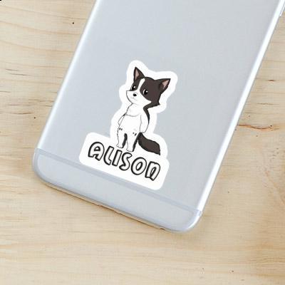 Border Collie Sticker Alison Laptop Image