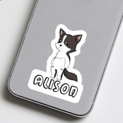 Border Collie Sticker Alison Laptop Image