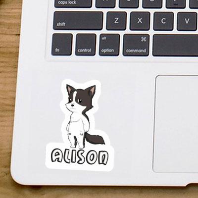 Border Collie Sticker Alison Gift package Image