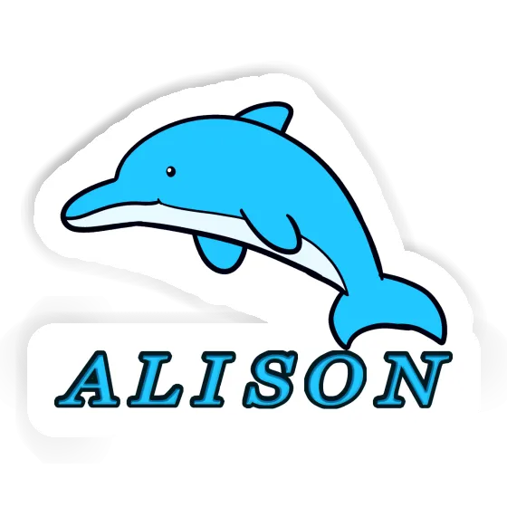 Sticker Dolphin Alison Laptop Image