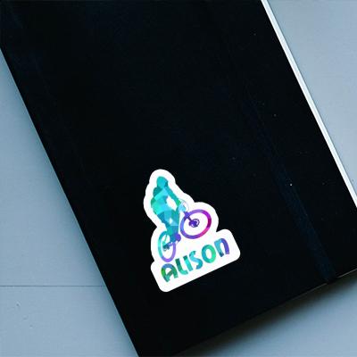 Sticker Alison Downhiller Notebook Image