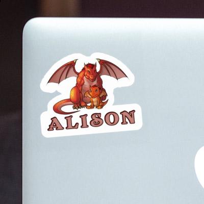 Alison Autocollant Dragon Laptop Image