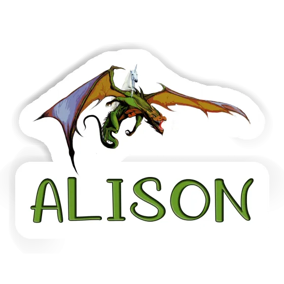 Dragon Sticker Alison Notebook Image